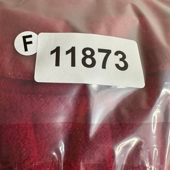 August Max Boiled Wool Long Line Cardigan Jacket Red Button Front Pockets 2XL - Picture 12 of 12